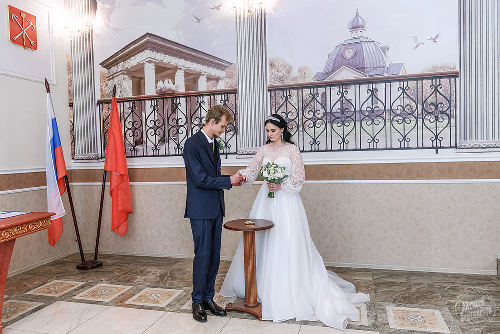 Торжественный зал в ЗАГС Московского района, фото