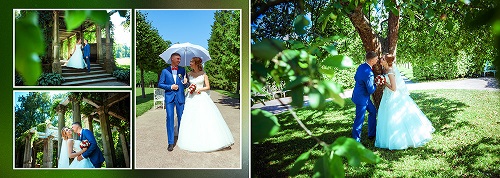 Образец разворота свадебной фотокниги